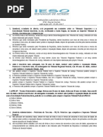Questões Instituições Judiciáras e Ética.tribunais Superiores.