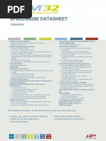 Efm32Gg280 Datasheet: 32-Bit ARM Cortex-M0+, Cortex-M3 and Cortex-M4 Microcontrollers For