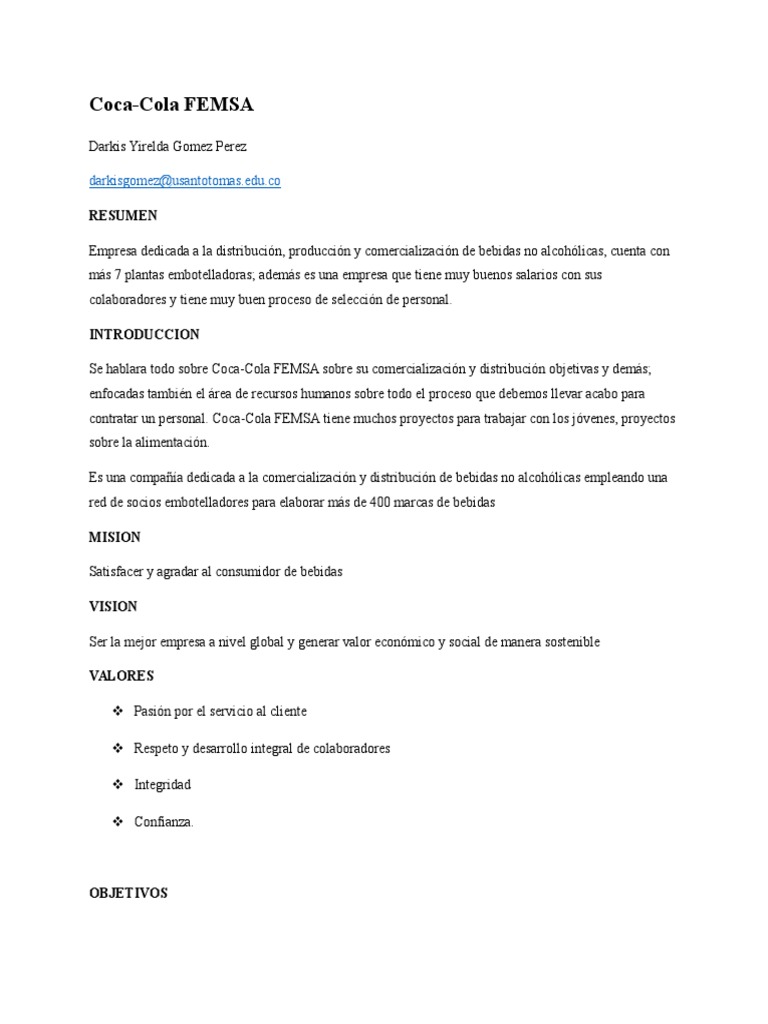 Coca Cola  Recursos humanos  Reclutamiento