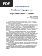 Padrões de Linguagem Nos Imigrantes Chineses - Diglossia