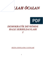 Demokratik Devrimde Halk Serhıldanları-1.CİLT - Abdullah Öcalan