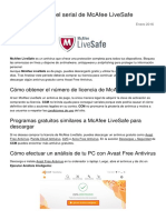 Como Conseguir El Serial de Mcafee Livesafe 25073 O1acvm PDF