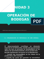 Organización de materiales en bodega