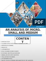 An Analysis of Micro, Small and Medium Enterprises in India.
