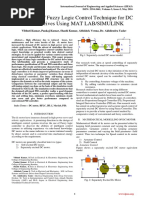 Evaluation of Fuzzy Logic Control Technique For DC Motor Drives Using MAT LAB/SIMULINK