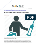 A Good New Law On Medical Services