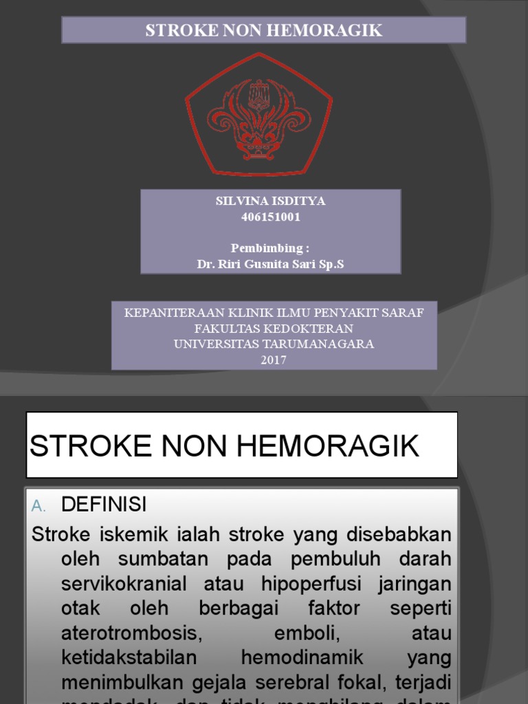 Penyakit Stroke Non Hemoragik | PDF | Kesehatan Holistik