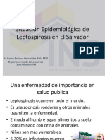 Situacion Epidemiologica de Leptospirosis El Salvador