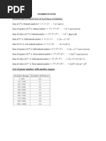 Number System: N (n+1) 2 N (n+1) (2n+1) 6 N (n+1) 2 2