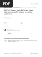 PWM AC Chopper Control of Single-Phase