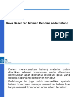 Gaya Geser Dan Momen Bending