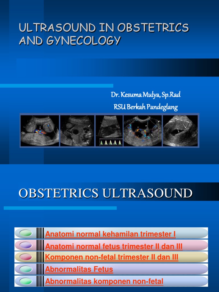 Panduan USG Kehamilan Trimester I | PDF