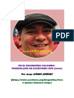 j. Ure en El Encuentro Colombo Venezolanos de Escritores (2009)