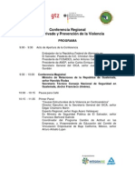 Programa Confer en CIA Regional Sector Privado y Prevencion de La Violencia