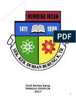 Draf Kertas Kerja Minggu Disiplin 2017