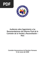 Download Informe a CIDH - Audiencia CVR by Coordinadora Nacional de Derechos Humanos - Per SN34899944 doc pdf