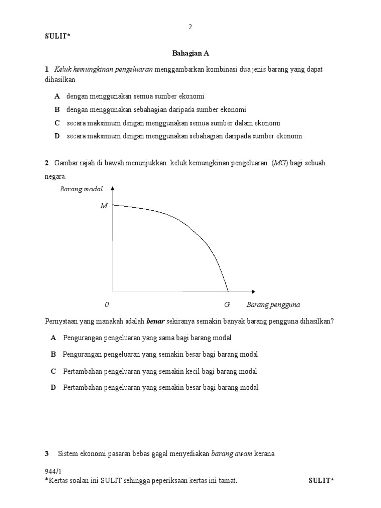 Soalan Objektif Pengajian Am Bab 3 - Terengganu n