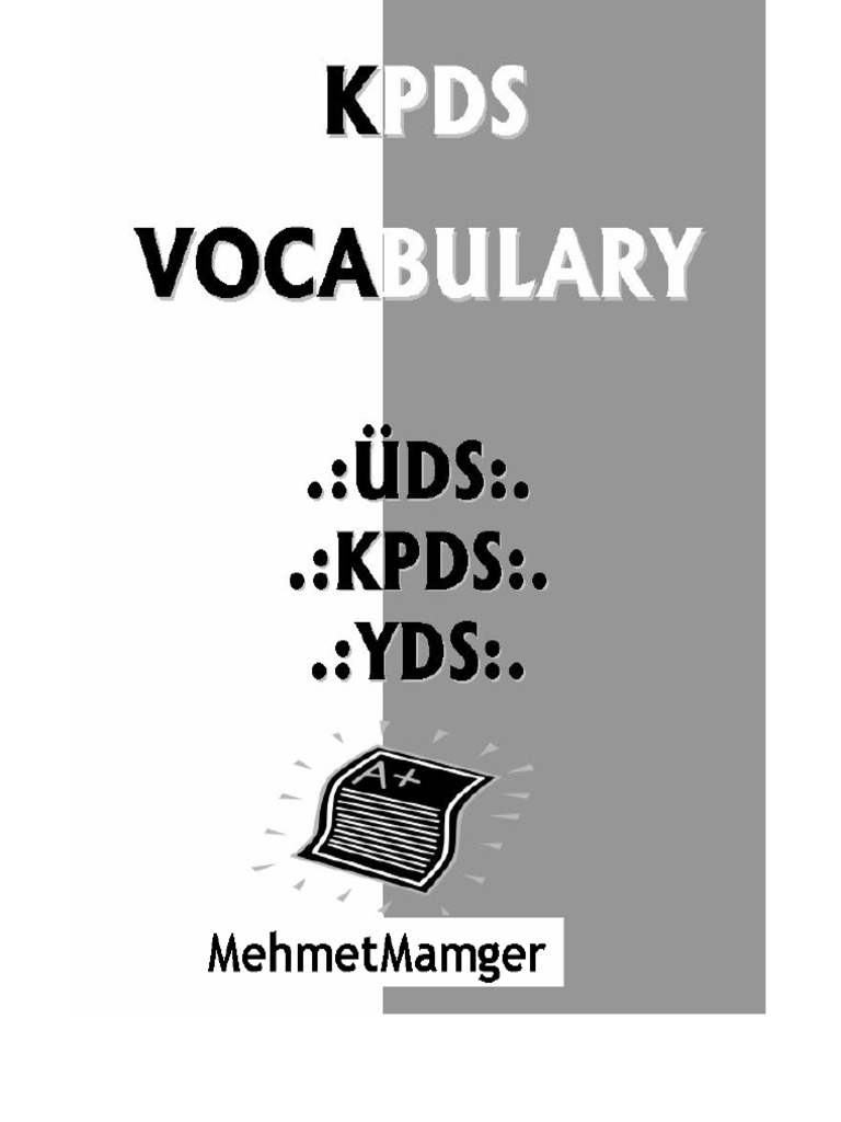 Kpds Ds Yds Vocabulary Pdf Pdf