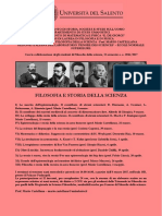 Seminari Filosofia e Storia Della Scienza (Castellana) Locandina 2017