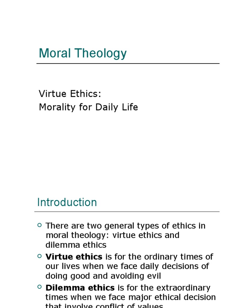 Understanding Virtue Ethics in Theology | PDF | Courage | Prudence