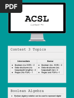 Acsl 16-17 Contest 3 Notes - Boolean Data Structures Regex Prev Boolean Graph Theory Bit String