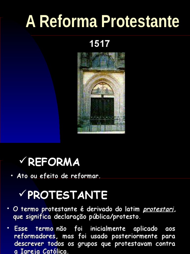 Reforma Protestante | PDF | Reforma Protestante | Martinho Lutero
