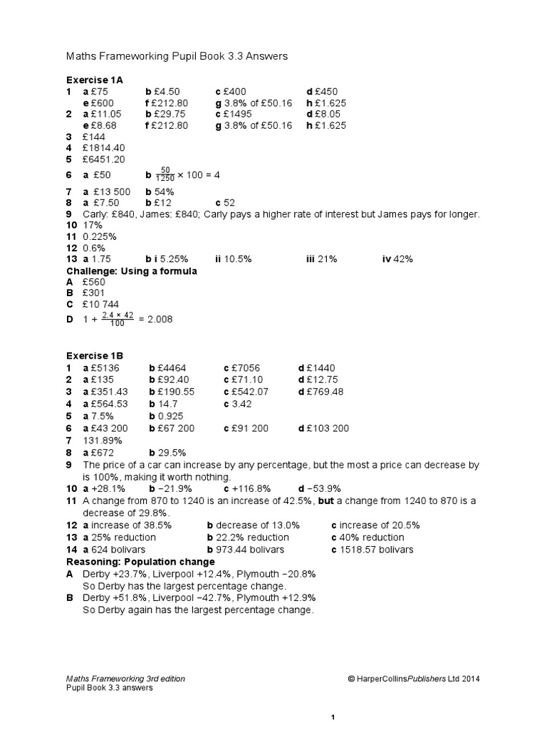 Maths Frameworking 3 3 Answers Polygon Euclidean Plane Geometry