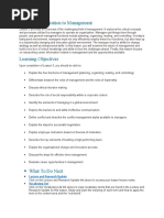 Lesson 3: Orientation To Management: Lecture and Research Update Vocabulary List