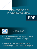 Diagnostico Del Prolapso Genital