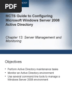 MCTS Guide To Configuring Microsoft Windows Server 2008 Active Directory