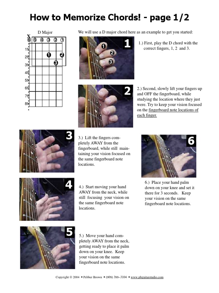 How To Memorize Chords Pdf Pdf Necked Lutes Musical Instruments
