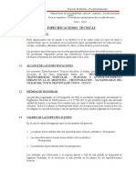 2.- Especificaciones técnicas