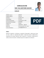 Curriculum Vitae Lourdes Yosli Barturen Sanchez: I. Datos Personales