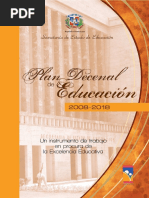 Plan Decenal Educación RD