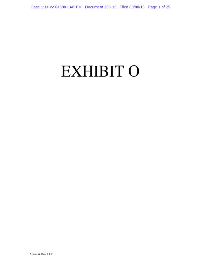Legal Case Exhibit Document | PDF