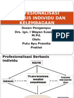 Profesionalisasi Berbasis Individu Dan Kelembagaan