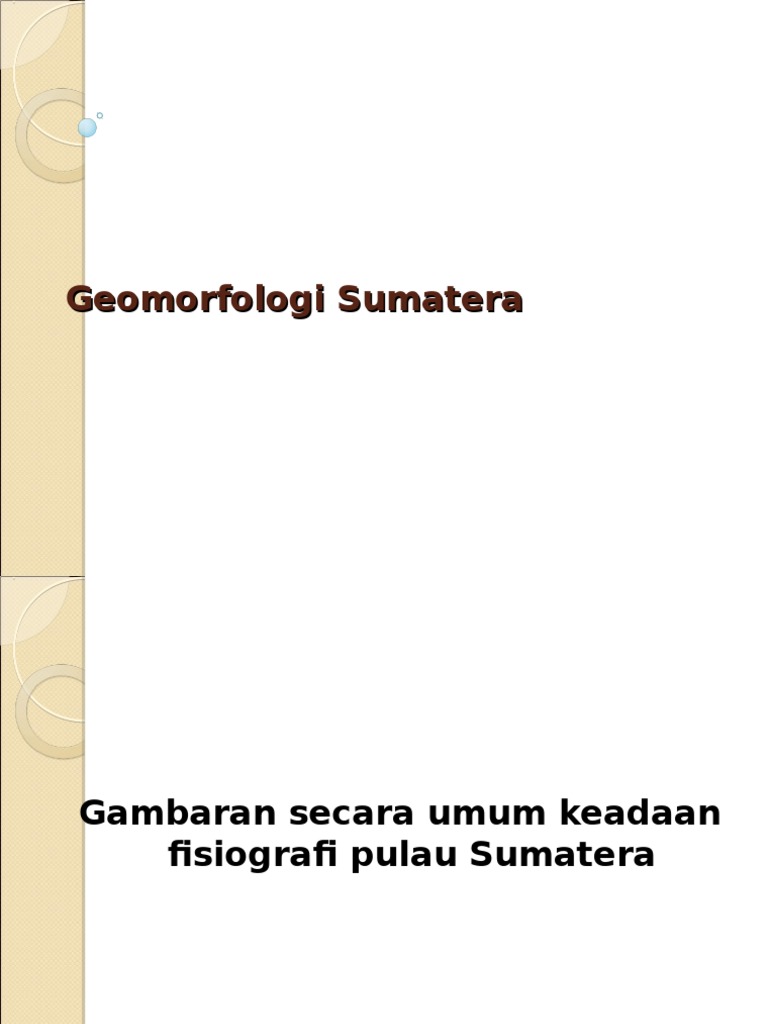 Geomorfologi Sumatera