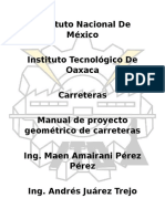 Manual de Proyecto Geometrico de Carreteras