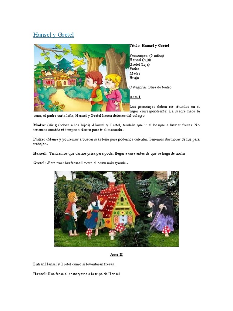 Hansel y Gretel PDF Hansel y