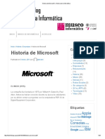 Historia de Microsoft - Historia de La Informática PDF