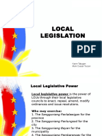 Local Legislation