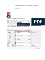 Tutorial Cara Menggunakan Visual Studio 2012 Dan Membuat Database Dengan XAMPP