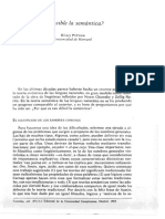 Es Posible La Semantica - Putnam PDF