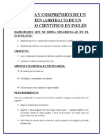 (Victor Ortiz) Lectura y Comprensión de Un Resumen en Ingles de Un Articulo Cientifico