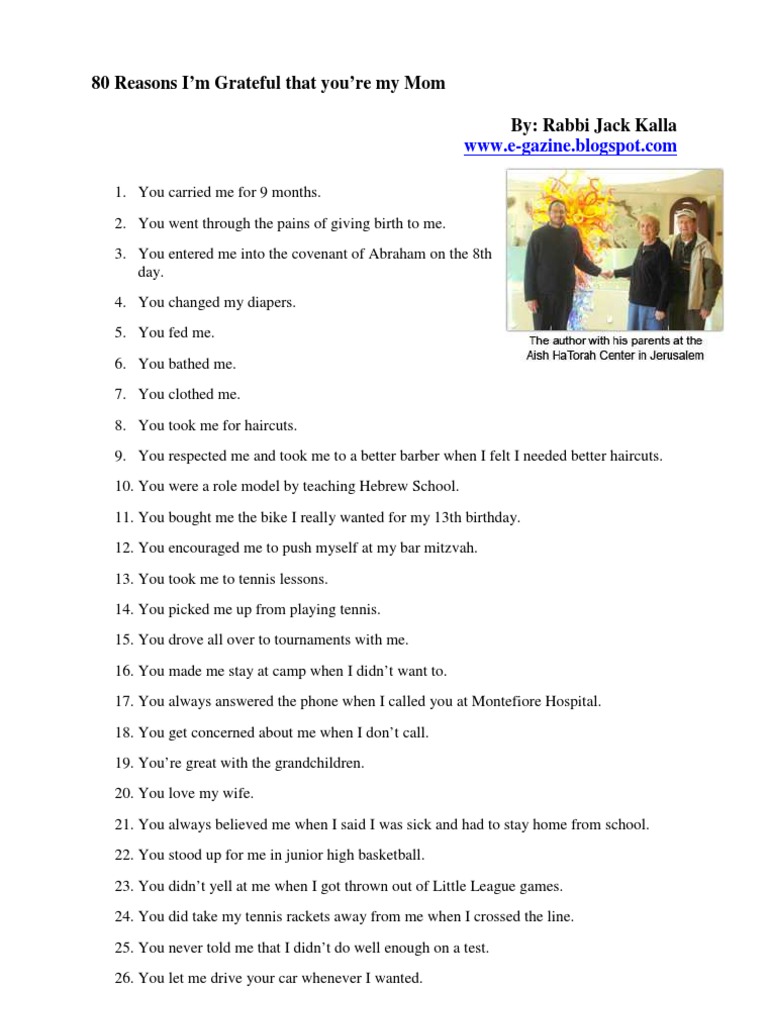 reasons why i love you mum