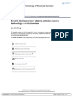 Recent Development of Plasma Pollution Control Technology A Critical Review