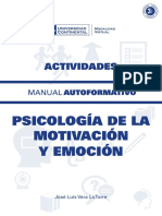 Psicologia de La Motivacion y Emocion Actividades PDF