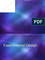 Experimental Design Reporting