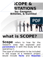 RESEARCH PAPER - SCOPE & LIMITATIONS (Reporting).ppt