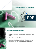 Elements & Atoms: Created by G.Baker WWW - Thescienceq